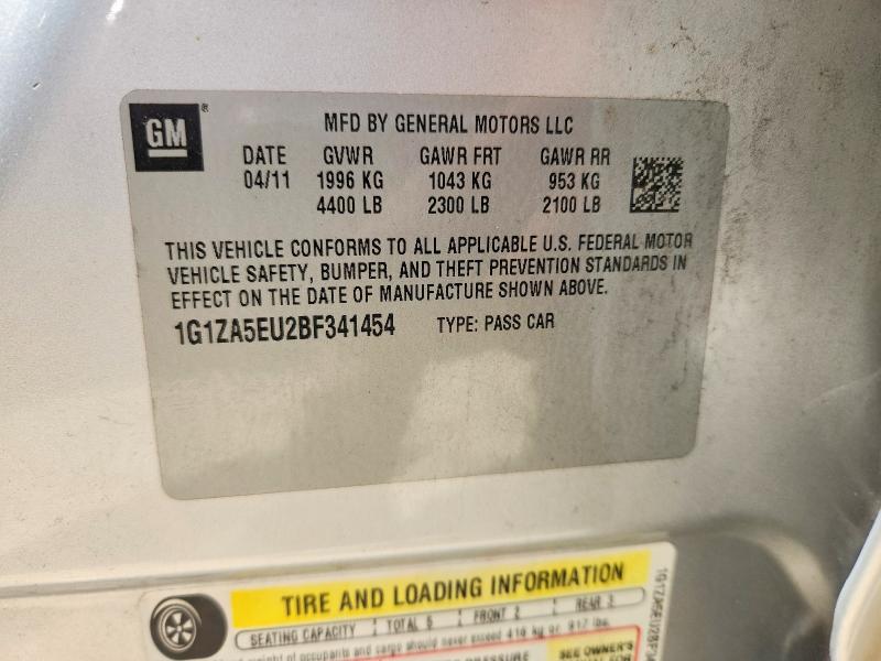 Продаж на аукціоні авто 2011 Chevrolet Malibu, vin: 1G1ZA5EU2BF341454, номер лоту: 57356196
