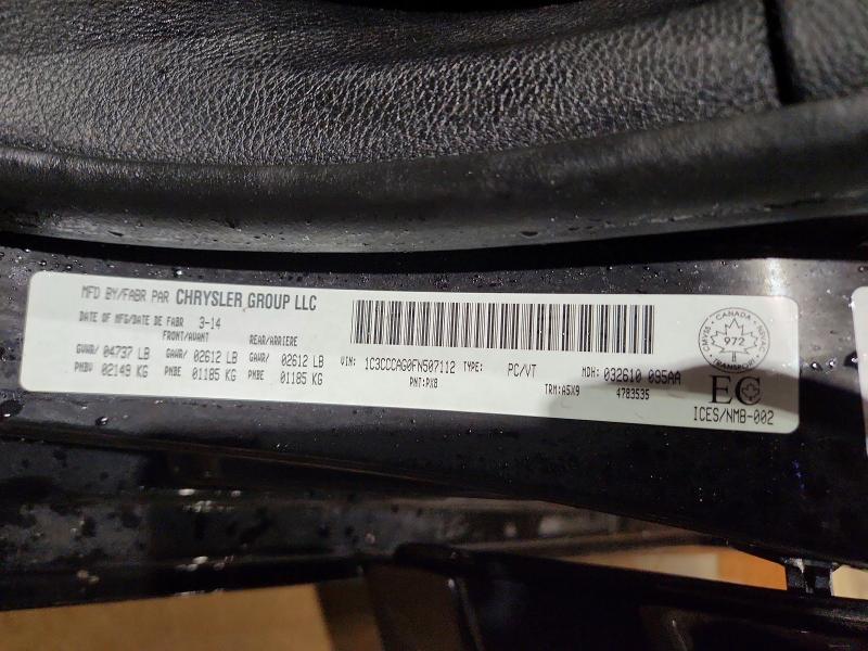 Продажа на аукционе авто 2015 Chrysler 200, vin: 1C3CCCAG0FN507112, номер лота: 55572886