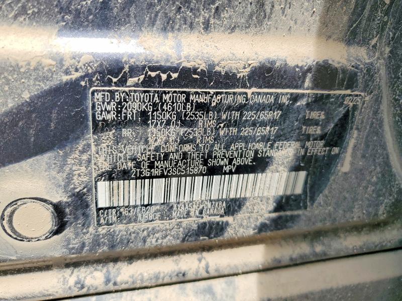 57908966 :رقم المزاد ، 2T3G1RFV3SC515870 vin ، 2025 Toyota Rav4 مزاد بيع