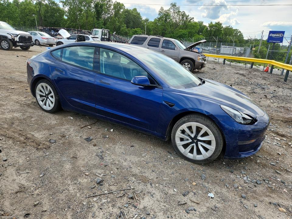 Продаж на аукціоні авто 2022 Tesla 3, vin: 5YJ3E1EA7NF185940, номер лоту: 55779696