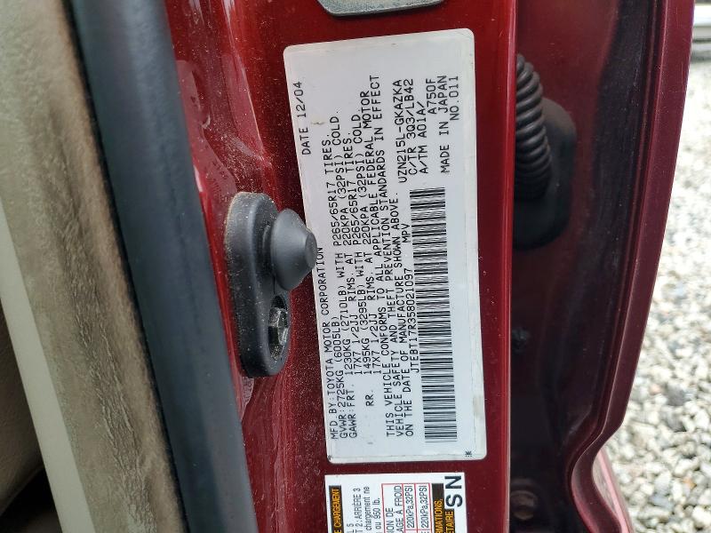 58460386 :رقم المزاد ، JTEBT17R358021097 vin ، 2005 Toyota 4runner مزاد بيع