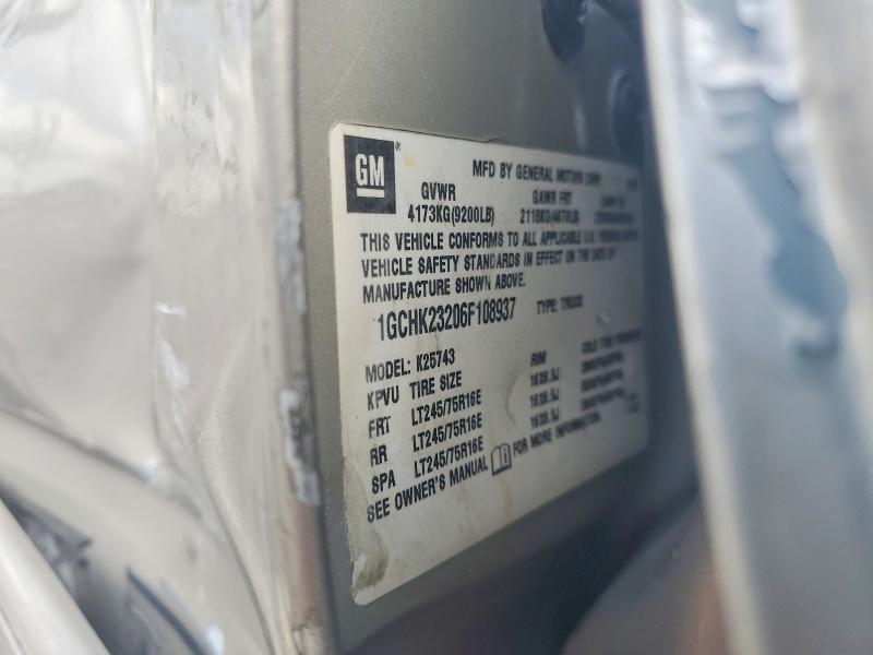 Продажа на аукционе авто 2006 Chevrolet 1500 Regular Cab, vin: 1GCHK23206F108937, номер лота: 58631056