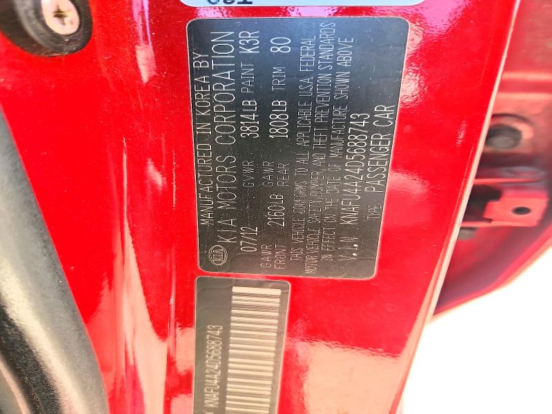 Продажа на аукционе авто 2013 Kia Forte, vin: KNAFU4A24D5688743, номер лота: 85971205