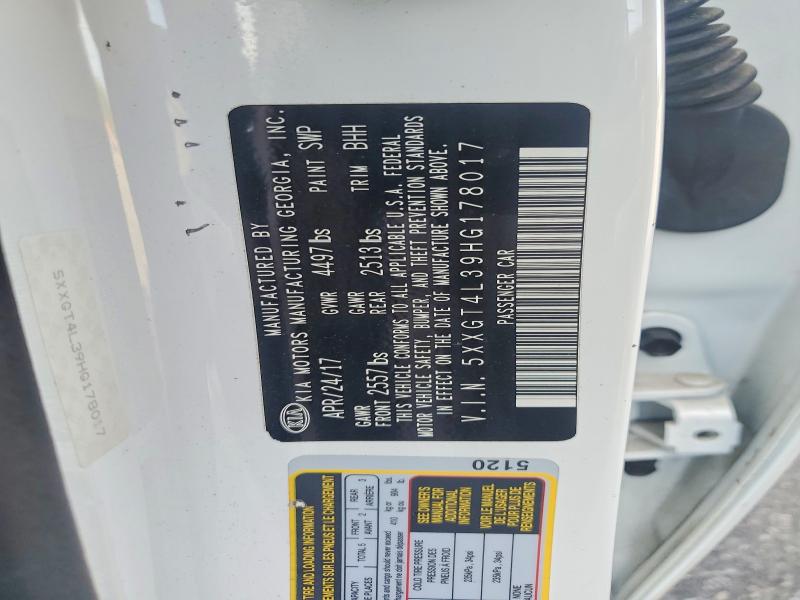 2017 Kia Optima მანქანა იყიდება აუქციონზე, vin: 5XXGT4L39HG178017, აუქციონის ნომერი: 58762266
