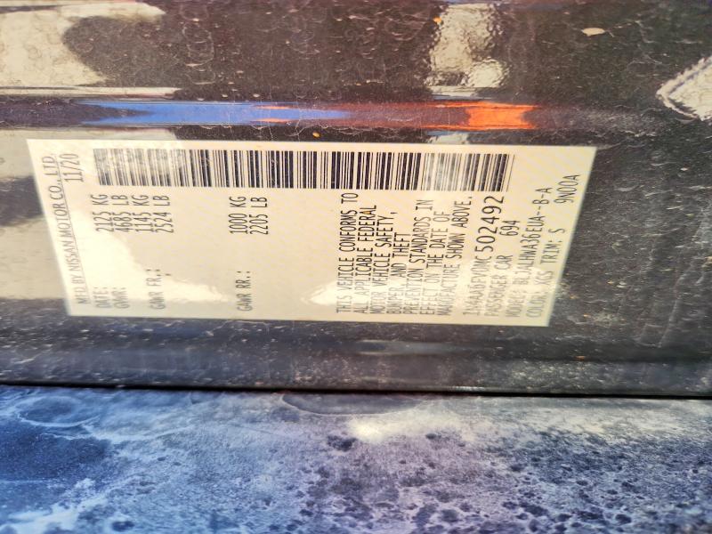 55591566 :رقم المزاد ، 1N4AA6FV0MC502492 vin ، 2021 Nissan Maxima مزاد بيع