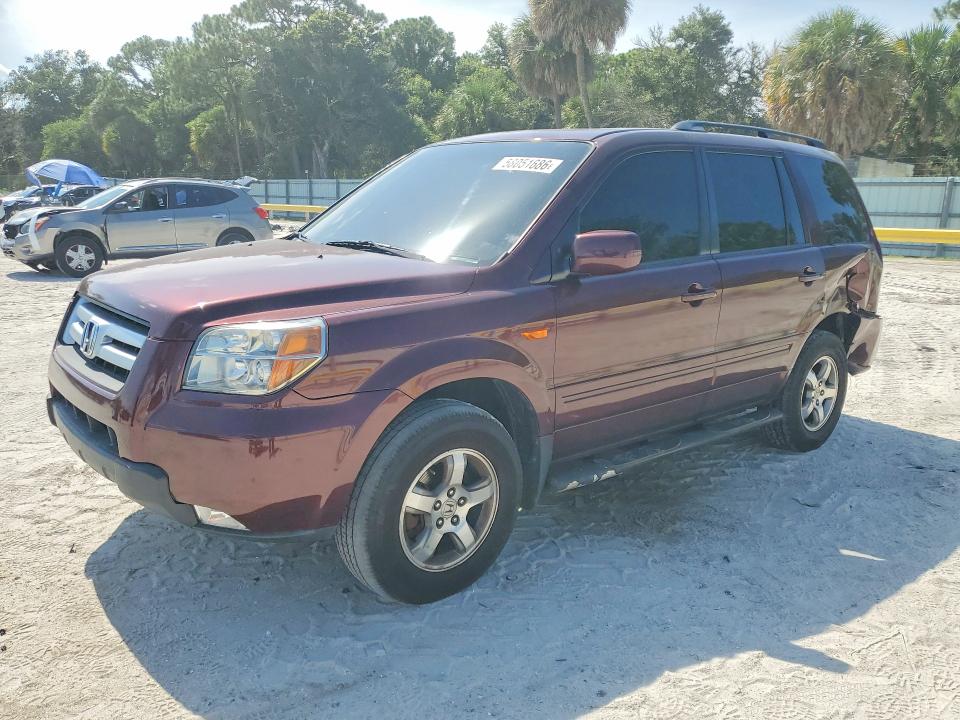 2007 Honda Pilot მანქანა იყიდება აუქციონზე, vin: 2HKYF187X7H506084, აუქციონის ნომერი: 58051686