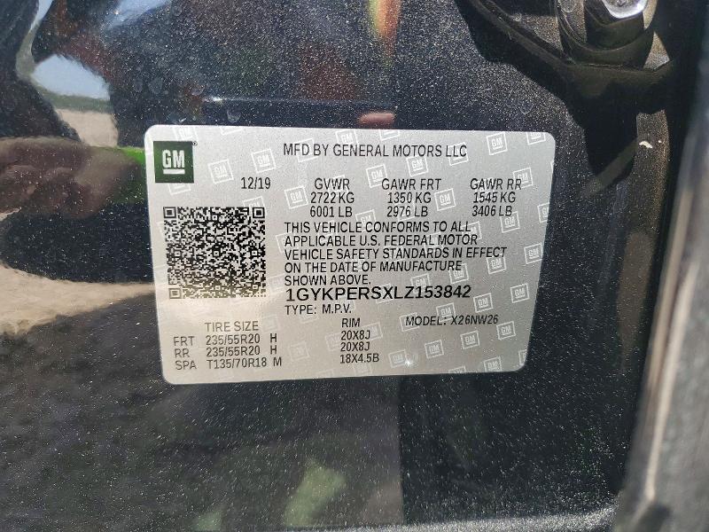 Aukcja sprzedaży 2020 Cadillac Xt6, vin: 1GYKPERSXLZ153842, numer aukcji: 59330296