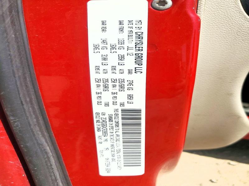 57902186 :رقم المزاد ، 2C4RDGBGXCR398584 vin ، 2012 Dodge Grand Caravan مزاد بيع