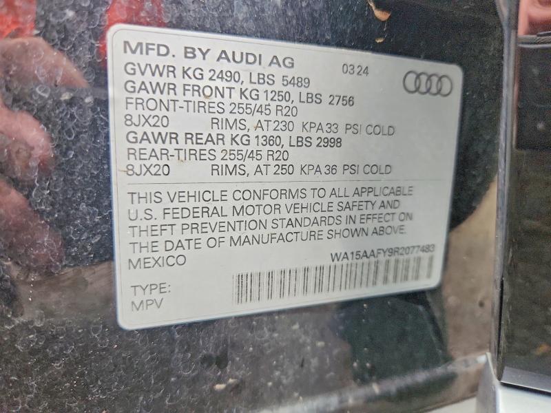 Продаж на аукціоні авто 2024 Audi Q5, vin: WA15AAFY9R2077483, номер лоту: 57891436