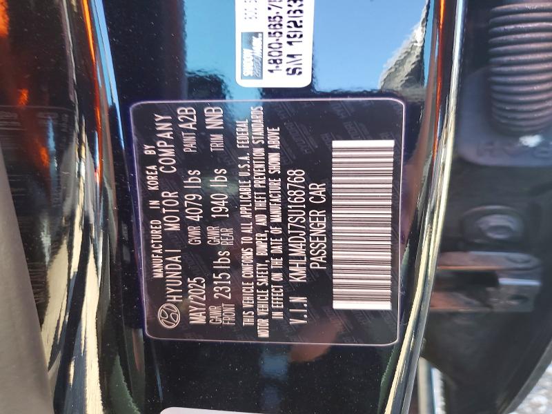 57307286 :رقم المزاد ، KMHLM4DJ7SU168768 vin ، 2025 Hyundai Elantra Hybrid مزاد بيع