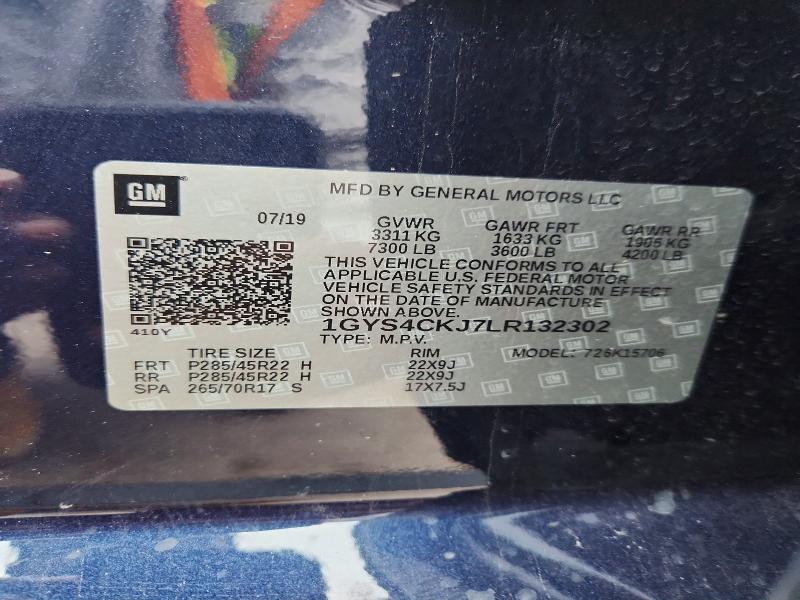 Aukcja sprzedaży 2020 Cadillac Escalade, vin: 1GYS4CKJ7LR132302, numer aukcji: 55755166
