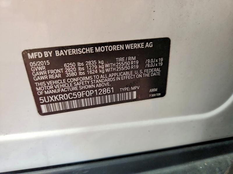 Aukcja sprzedaży 2015 Bmw X5, vin: 5UXKR0C59F0P12861, numer aukcji: 56770506