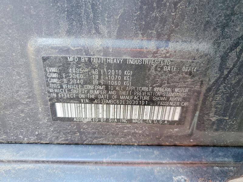 Продажа на аукционе авто 2014 Subaru Legacy, vin: 4S3BMBC62E3030101, номер лота: 57486506