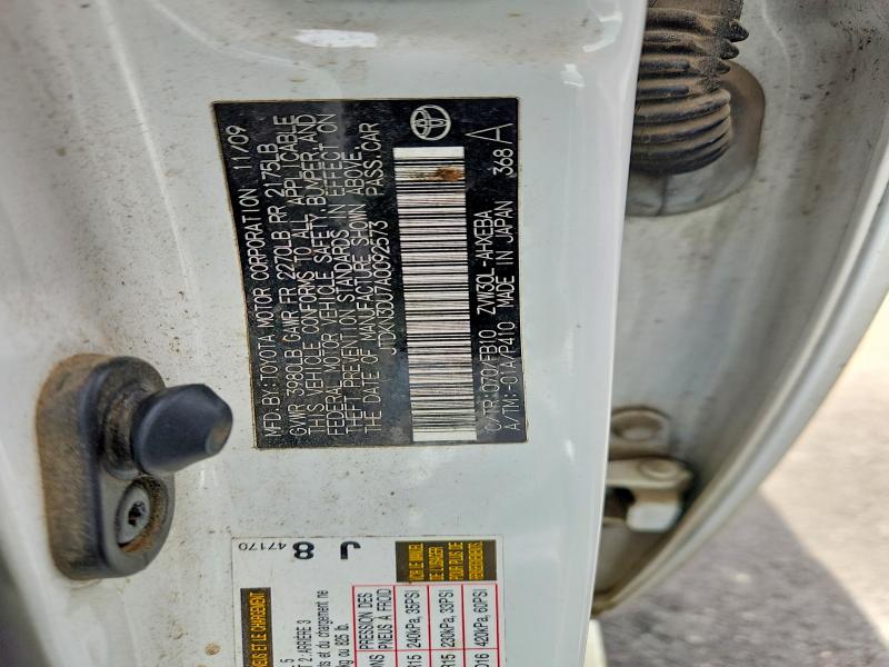 Aukcja sprzedaży 2010 Toyota Prius, vin: JTDKN3DU7A0092573, numer aukcji: 59196216