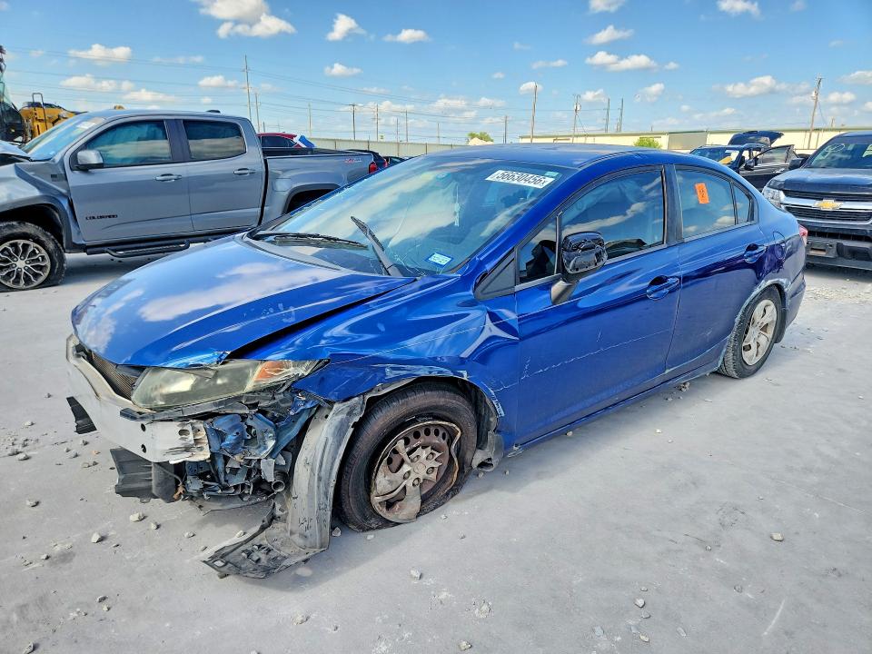 2013 Honda Civic მანქანა იყიდება აუქციონზე, vin: 19XFB2F53DE014524, აუქციონის ნომერი: 56630456