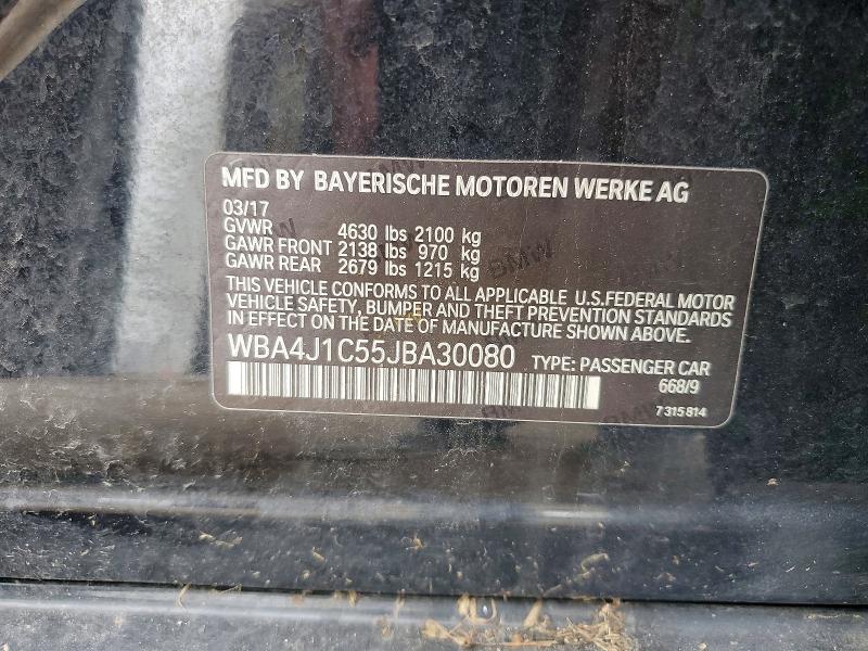 Продаж на аукціоні авто 2018 Bmw 430i, vin: WBA4J1C55JBA30080, номер лоту: 56502166