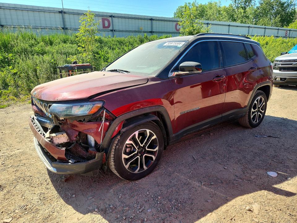 Продажа на аукционе авто 2022 Jeep Compass, vin: 3C4NJDCB1NT112078, номер лота: 55975586