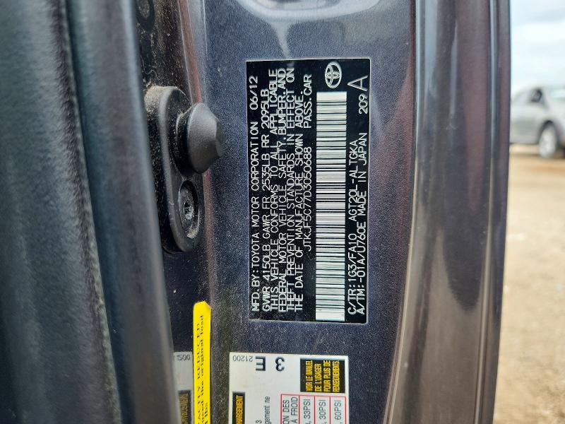 Aukcja sprzedaży 2013 Scion Tc, vin: JTKJF5C77D3050688, numer aukcji: 56490056
