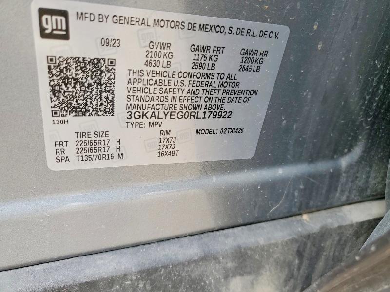 Aukcja sprzedaży 2024 Gmc Terrain, vin: 3GKALYEG0RL179922, numer aukcji: 58412326