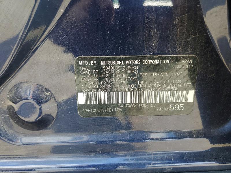 Продаж на аукціоні авто 2013 Mitsubishi Outlander, vin: JA4JT3AW4DU002455, номер лоту: 56494546