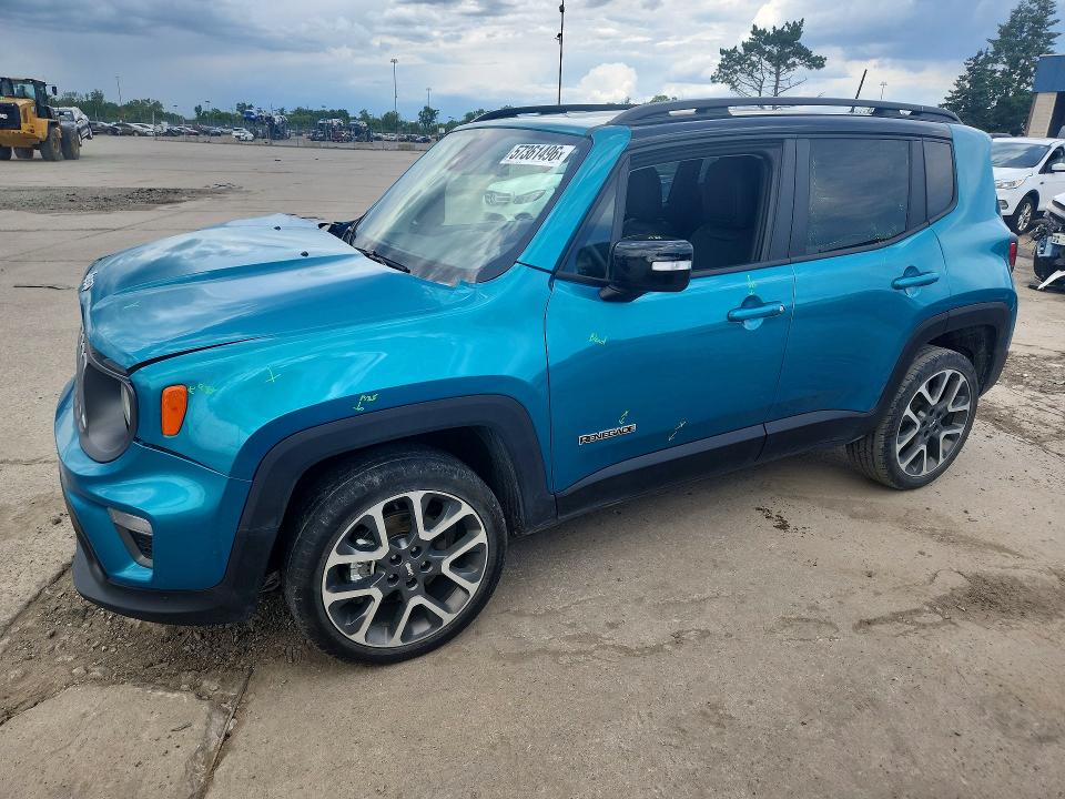 2022 Jeep Renegade მანქანა იყიდება აუქციონზე, vin: ZACNJDD10NPP00077, აუქციონის ნომერი: 57361496