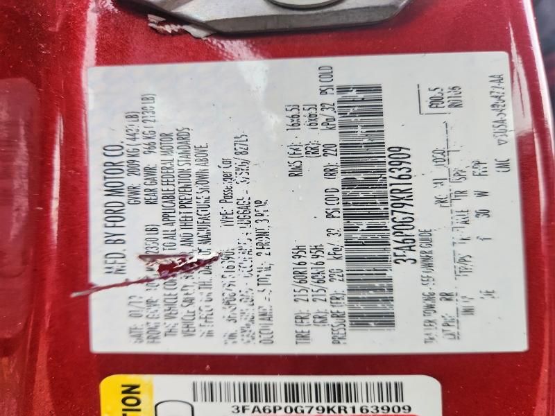 2019 Ford Fusion მანქანა იყიდება აუქციონზე, vin: 3FA6P0G79KR163909, აუქციონის ნომერი: 56359936