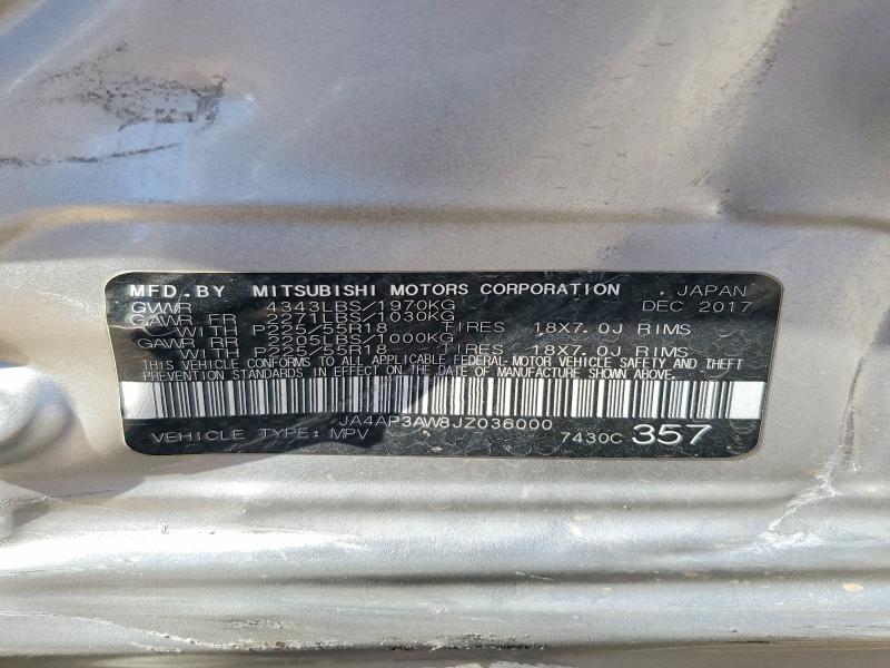 Aukcja sprzedaży 2018 Mitsubishi Outlander Sport, vin: JA4AP3AW8JZ036000, numer aukcji: 56430666