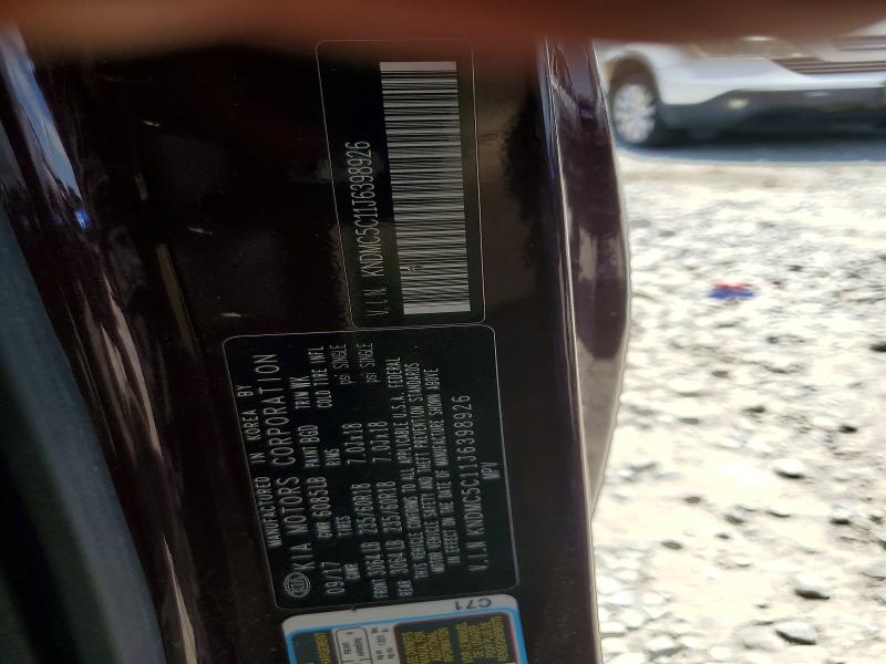 54752256 :رقم المزاد ، KNDMC5C11J6398926 vin ، 2018 Kia Sedona مزاد بيع