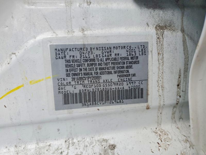 Aukcja sprzedaży 2023 Nissan Sentra, vin: 3N1AB8CV1PY269681, numer aukcji: 56178236