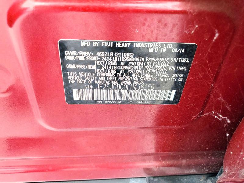 Продажа на аукционе авто 2015 Subaru Forester, vin: JF2SJGDC0FH436250, номер лота: 55905456