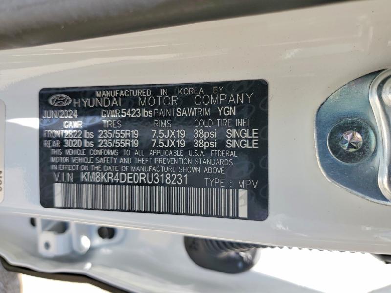 2024 Hyundai Ioniq 5 მანქანა იყიდება აუქციონზე, vin: KM8KR4DE0RU318231, აუქციონის ნომერი: 56722566