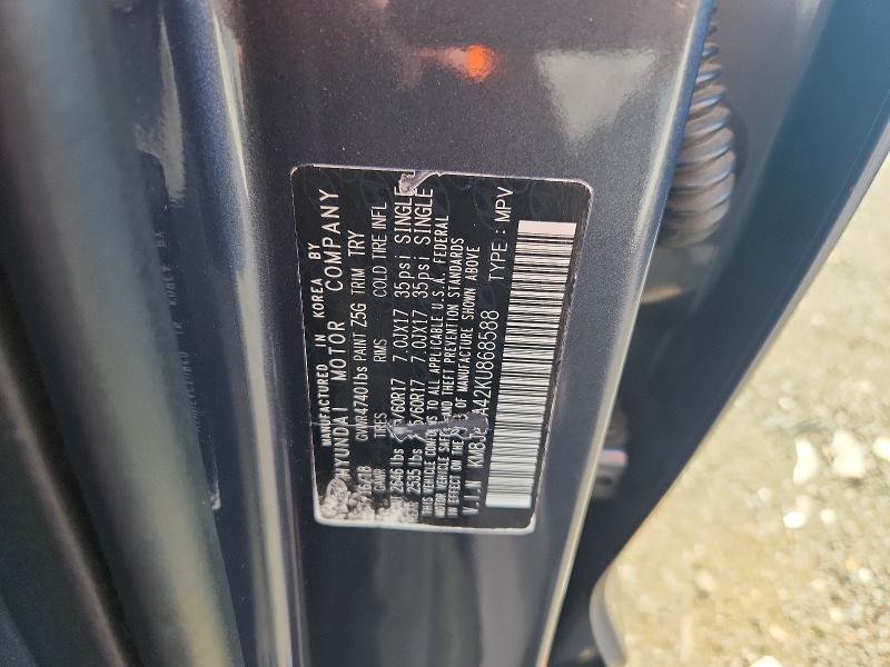 Aukcja sprzedaży 2019 Hyundai Tucson, vin: KM8J2CA42KU868588, numer aukcji: 59119326