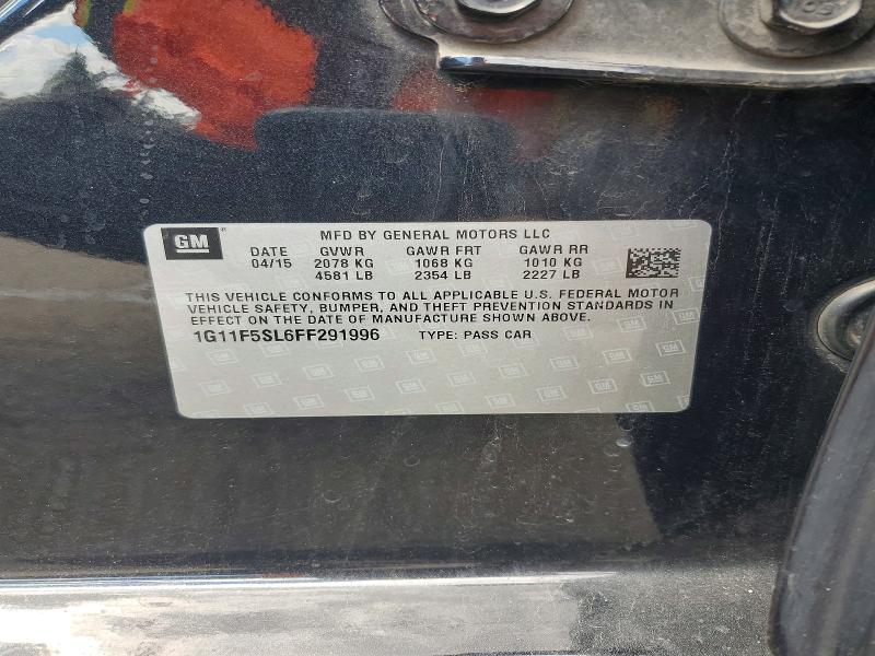 Продажа на аукционе авто 2015 Chevrolet Malibu, vin: 1G11F5SL6FF291996, номер лота: 57630066