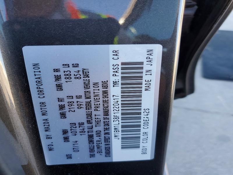 Продажа на аукционе авто 2015 Mazda 3, vin: JM1BM1L38F1220417, номер лота: 56834096