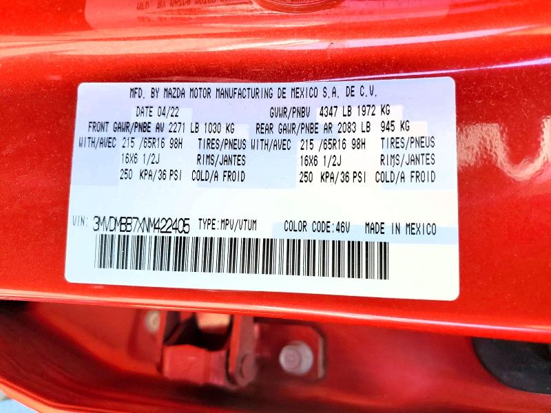 Aukcja sprzedaży 2022 Mazda Cx-30, vin: 3MVDMBB7XNM422405, numer aukcji: 55610626