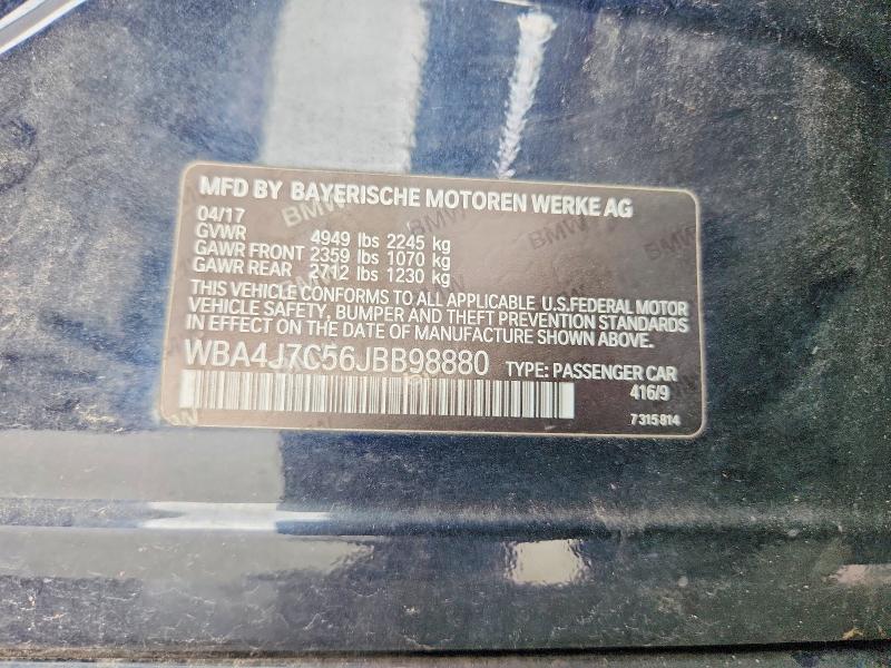Продажа на аукционе авто 2018 Bmw 440xi, vin: WBA4J7C56JBB98880, номер лота: 58400326