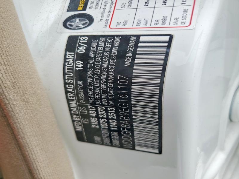 57116676 :رقم المزاد ، WDDGF8AB9EG161107 vin ، 2014 Mercedes-benz C مزاد بيع
