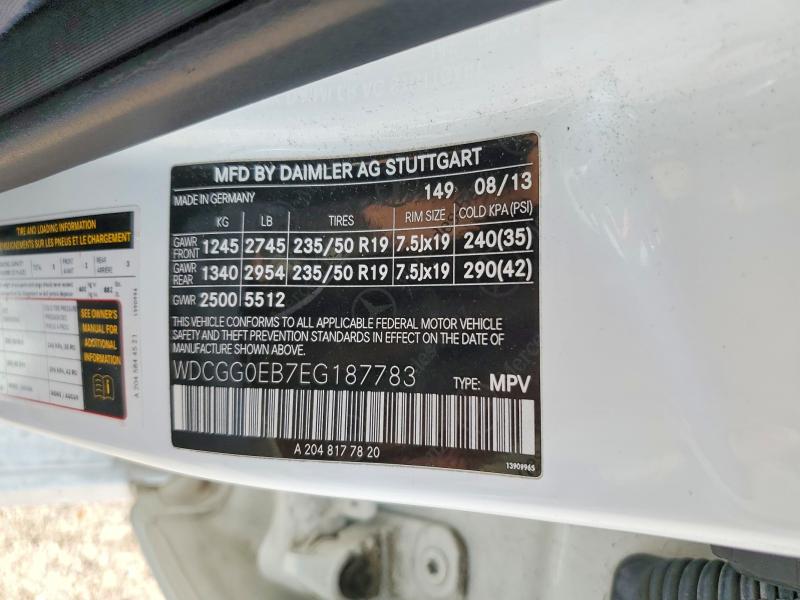 Продажа на аукционе авто 2014 Mercedes-benz Glk, vin: WDCGG0EB7EG187783, номер лота: 57045396