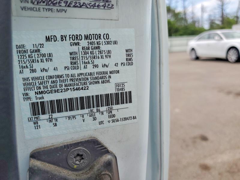 Auction sale of the 2023 Ford Transit Connect, vin: NM0GE9E23P1546422, lot number: 54966726