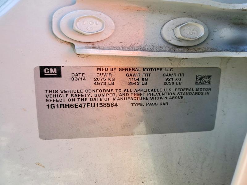 Продаж на аукціоні авто 2014 Chevrolet Volt, vin: 1G1RH6E47EU158584, номер лоту: 85969935