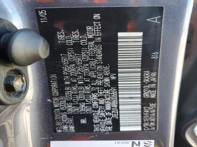 Aukcja sprzedaży 2006 Toyota 4runner, vin: JTEZU14R860068691, numer aukcji: 59084046