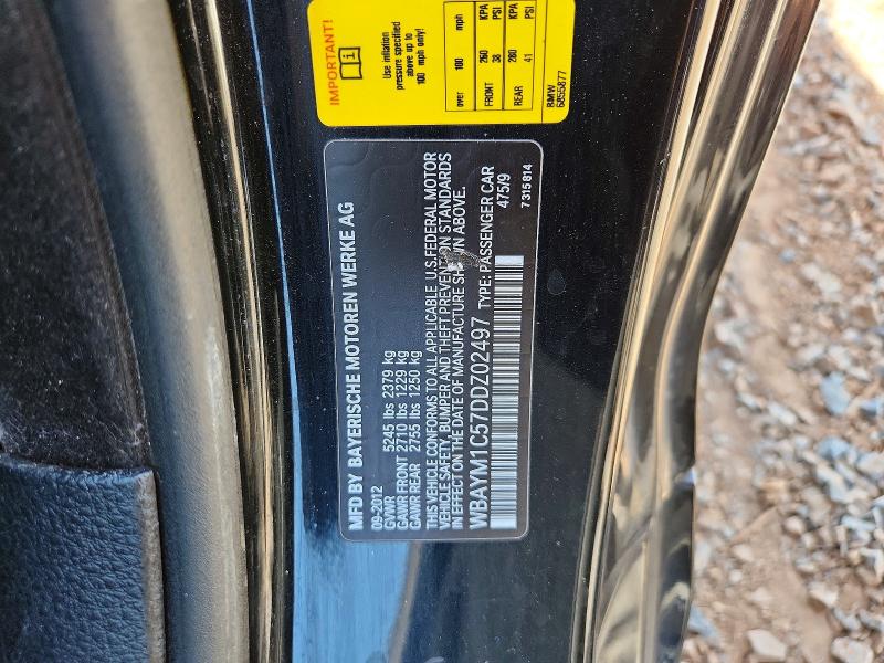 2013 Bmw 650 მანქანა იყიდება აუქციონზე, vin: WBAYM1C57DDZ02497, აუქციონის ნომერი: 56277806