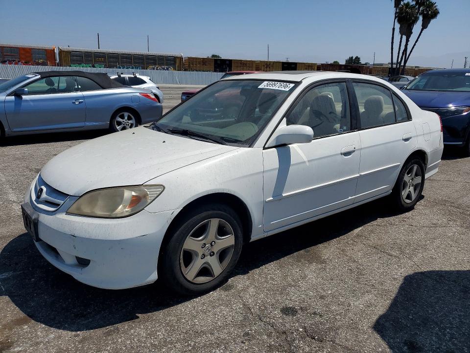 56997696 :رقم المزاد ، JHMES26795S000315 vin ، 2005 Honda Civic مزاد بيع