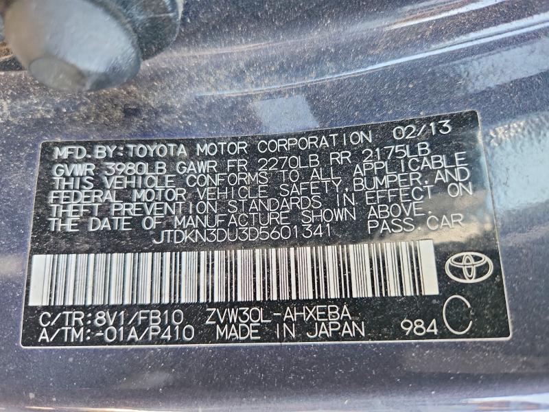 Продажа на аукционе авто 2013 Toyota Prius, vin: JTDKN3DU3D5601341, номер лота: 56351026