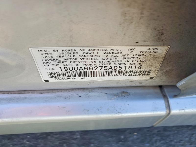 Aukcja sprzedaży 2005 Acura Tl, vin: 19UUA66275A051914, numer aukcji: 56276966