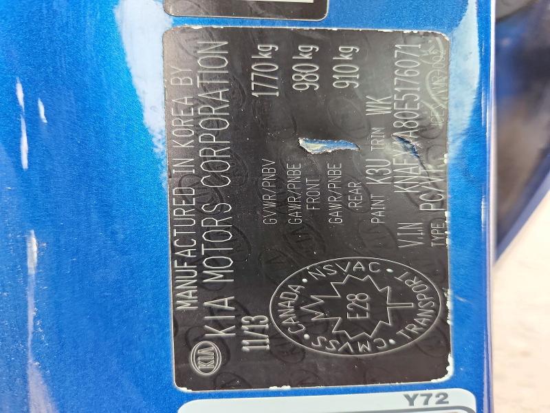 57945426 :رقم المزاد ، KNAFX4A80E5176071 vin ، 2014 Kia Forte مزاد بيع