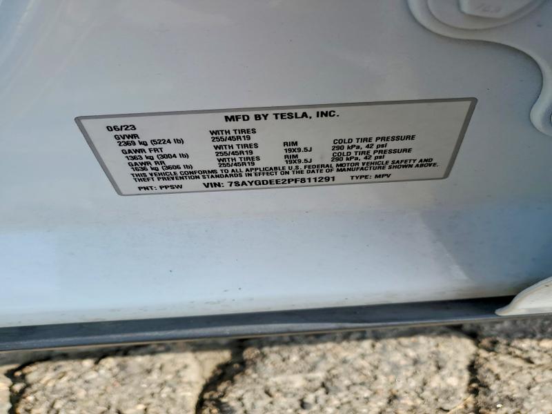 Продажа на аукционе авто 2023 Tesla Model Y, vin: 7SAYGDEE2PF811291, номер лота: 55806856