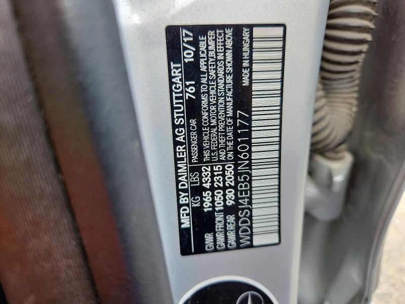 2018 Mercedes-benz Cla მანქანა იყიდება აუქციონზე, vin: WDDSJ4EB5JN601177, აუქციონის ნომერი: 55499426