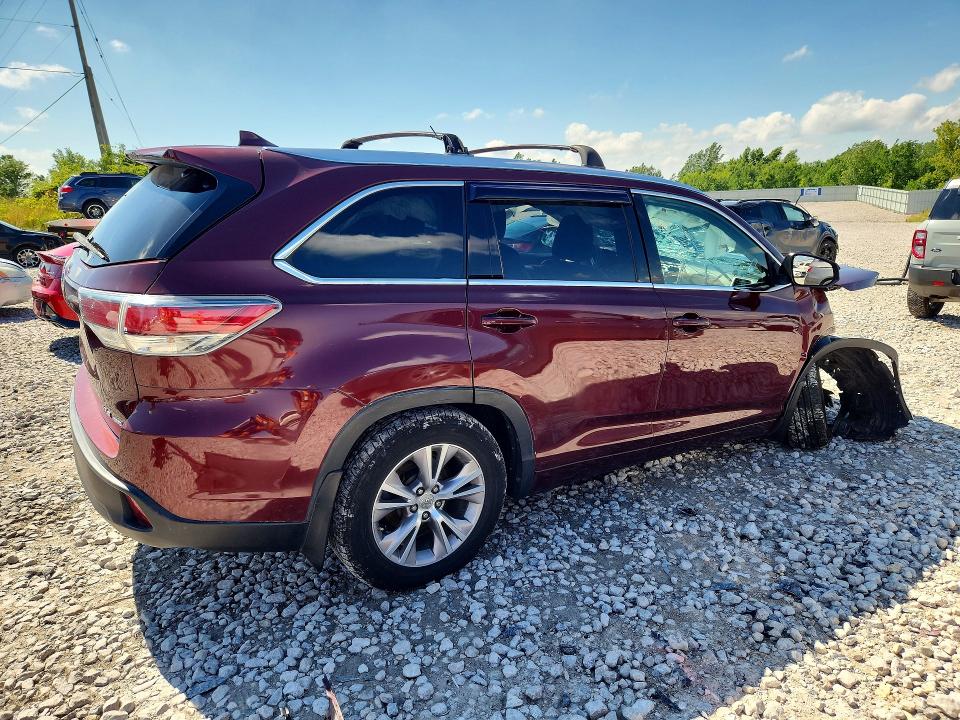 Продаж на аукціоні авто 2015 Toyota Highlander, vin: 5TDJKRFH4FS119076, номер лоту: 58783616