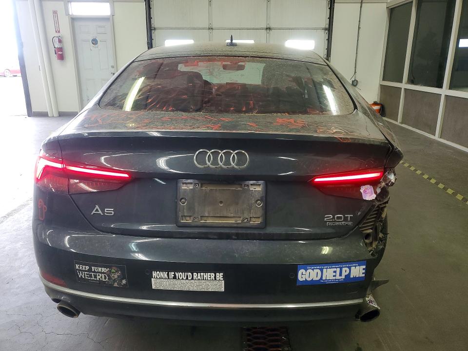 2018 Audi A5 მანქანა იყიდება აუქციონზე, vin: WAUBNCF56JA131862, აუქციონის ნომერი: 58152316